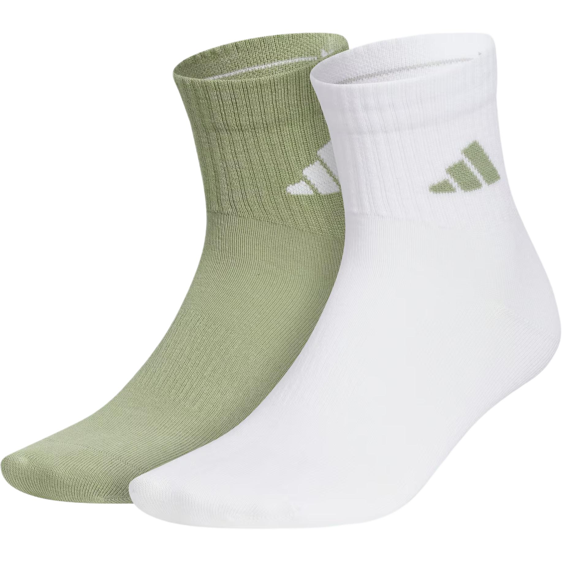 Adidas Sportswear LIGHT MID CREW Ankle Socks Unisex 2 Pack JN4870 S