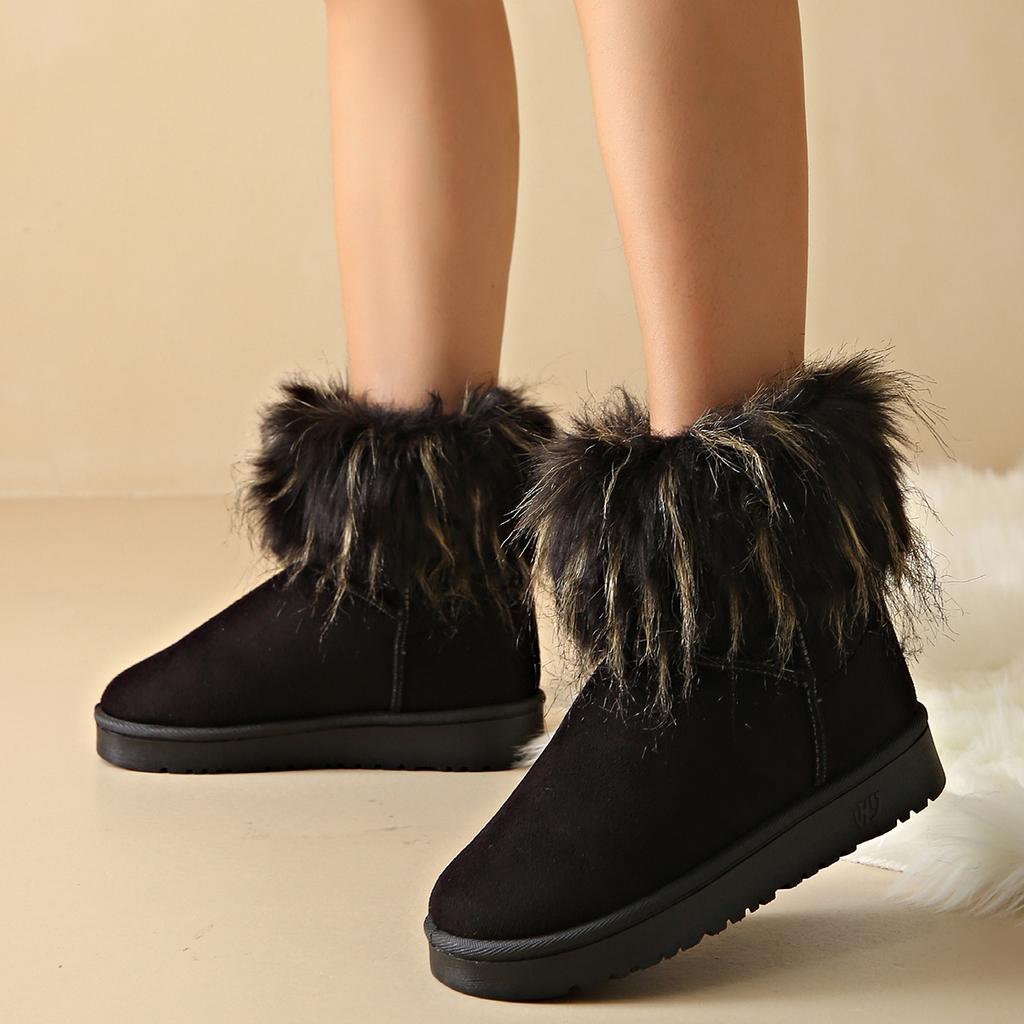 Womens Snow Boots Big Red Ankle Booties Shoes for Women Stripper Sexy Pole High Quality Plush Gyaru Large Size Warm Y2k Cosplay