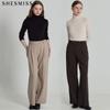 Shesmiss Hit Button Tab Wide Pants