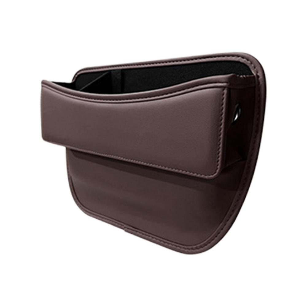 Pudełko do przechowywania na siedzenie samochodowe Organizer do szczelin samochodowych Pudełko wypełniające Skórzany organizer samochodowy Konsola na przednie siedzenie Na klucze Chusteczki Okulary przeciwsłoneczne