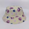 Spring and Autumn Versatile Double-sided Bucket Hat Women's UV-proof Flower Floral Pot Hat Outdoor Casual Pattern Bucket Hat