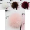 Luxurious Faux Raccoon Fur Pom Poms Ball For Elegant Knitted Beanie Hats Accessories