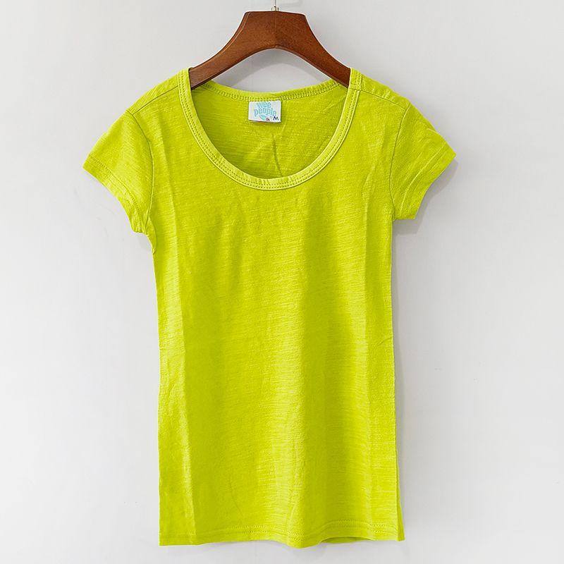 

Оригинальный заказ внешней торговли Летняя новинка Детская женская футболка с круглым вырезом и коротким рукавом из сетчатого хлопка-слаба Маленькая футболка A628 Fluorescent Green M