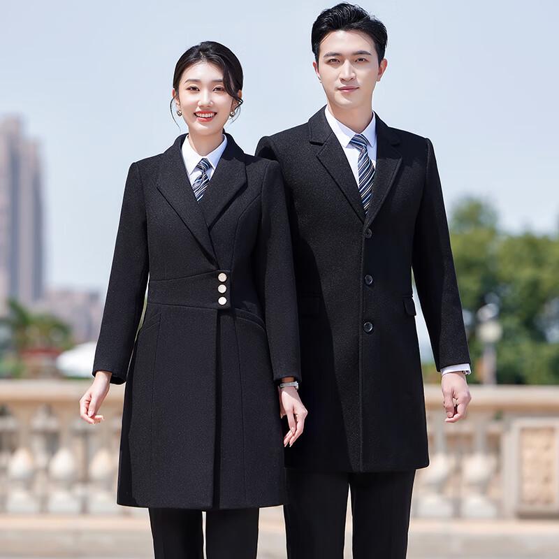 

Teloman Unisex Black Padded Professional Winter Coat M