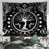 Tree Of Life Tapestry Wall Hanging Moon Phase Snake Tapestries Trippy Bohemia Hippie Mushroom Moth Floral For Living Room Bedroo