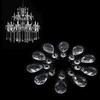 10Pcs Clear Glass Prisms Chandelier Pendant Light Lamp Part