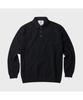 Henlikoteun Long Sleeve Textured Polo Knit Ahwas26611Bkx