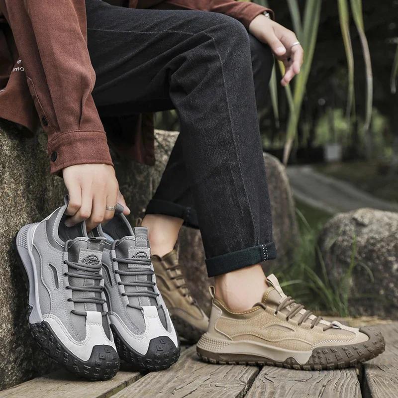 Men's Mesh Shoes Sports Fashion Rubber Sole Tennis Casual Sports Shoes Men's Running Walking Outdoor Hiking Traveling