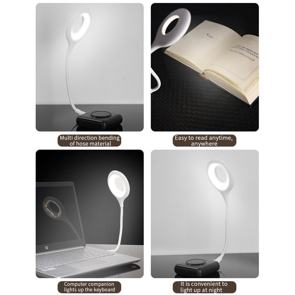 FONKEN Voice Control USB LED Light Portable Lamp Led Desk Lamp Eye Protection Study Reading Night Light