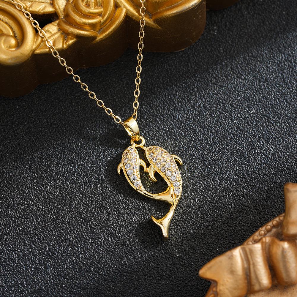 Pisces Titanium Steel Necklace - Women's Light Luxury, Fade-Resistant, Versatile Clavicle Chain, Douyin Popular Style