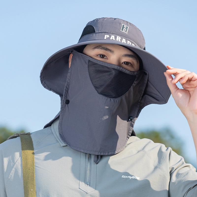 New Multi Functional Wide Hat Full Cover Neck Protection Sun Protection Hat Outdoor Fishing Anti Ultraviolet Hiking Mountain Climbing Hat