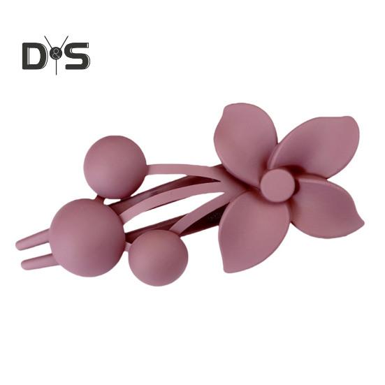 Frosted Texture Hair Claw Flower Decor Thick Thin Hair Clip Non-slip Matte Finish Large Back Head Hair Claw Hair Accessories