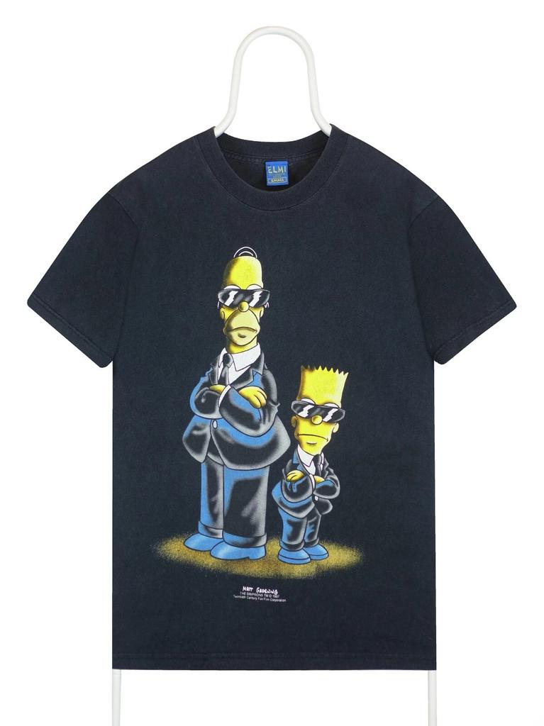 The Simpsons Mężczyzna w czerni vintage koszulka