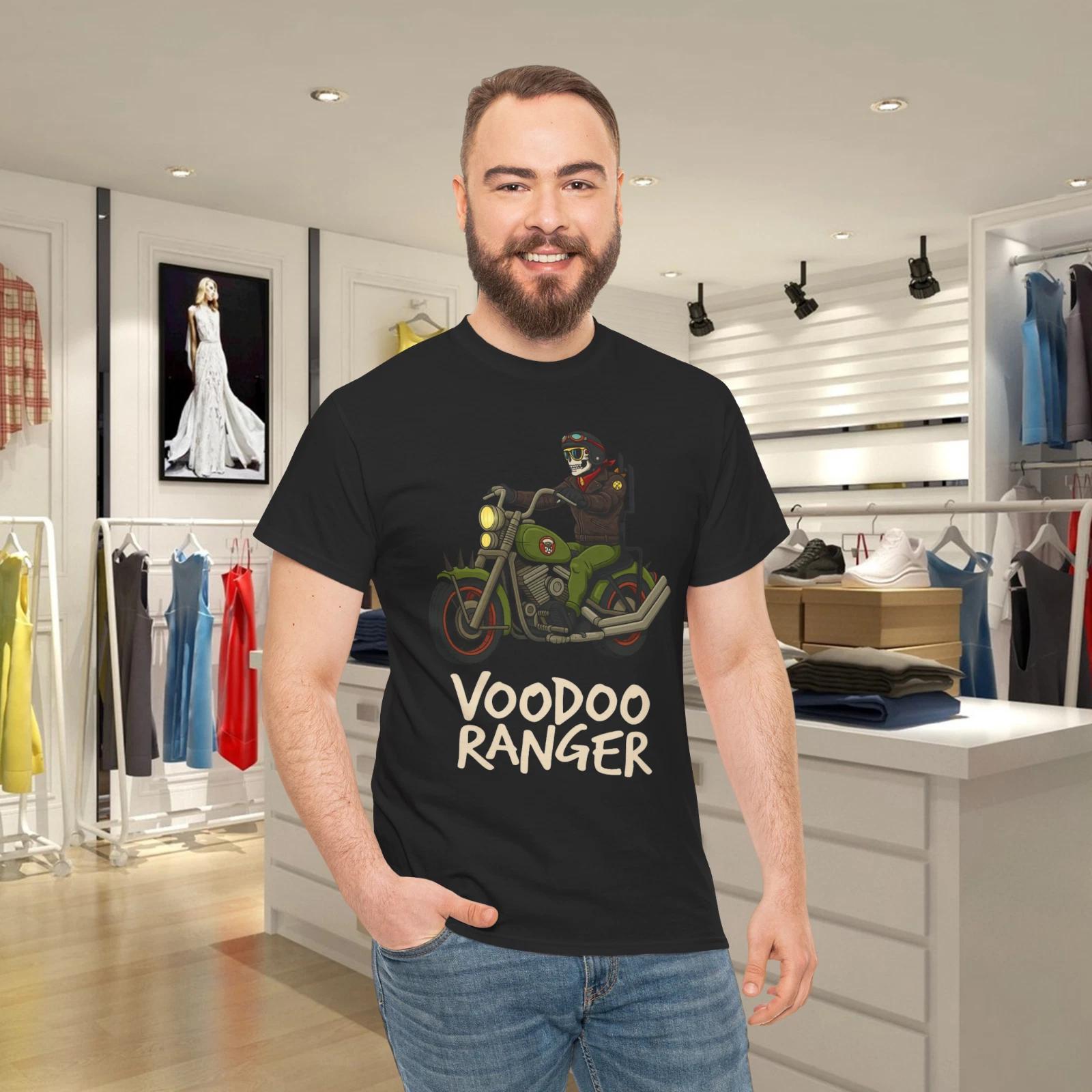 

Voodoo Ranger Мотоциклист Всадник Графическая Верхняя Футболка 4XL