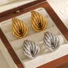 Geometric Stainless Steel Earrings For Women With Pvd Finish For Trendy Fashion