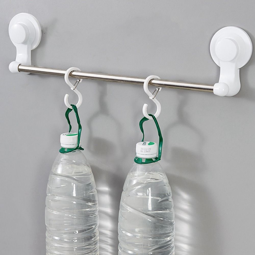 Strong Bearing Capacity Plastic Hook Transparent S Shaped Storage Organizer Hanging Single Closet Hook for Pot Shelf