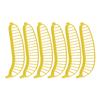 6Pcs Fruit Cutter Yellow Quick Slicing Reliable Durable Versatile Banana Cutter for Kitchen Home