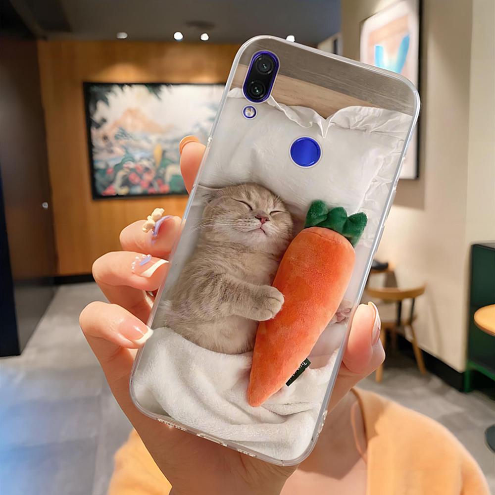 Soft Case For Xiaomi Redmi Note 7 Cover Flowers Soft TPU Silicone Phone Cases on Redmi Note7 Pro Protective Back Cover Fundas