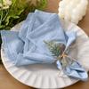 6pcs Cotton Cloth Napkins Summer Dinner Table Napkins Cloth Washable 16"×16"For Wedding Baby Bridal Shower Birthday Garden Party