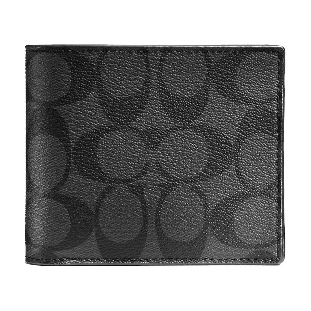 Ny COACH 3 I 1 Lommebok PVC Polyvinylklorid Lommebok Herre Svart CW344-QBMI5