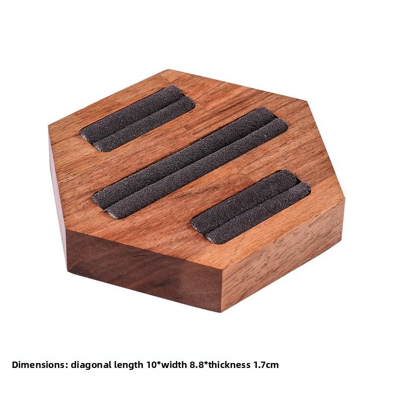 Walnut Jewelry Display Prop Set Combination Bracelet Display Stand Jewelry Display Stand Necklace Display Stand