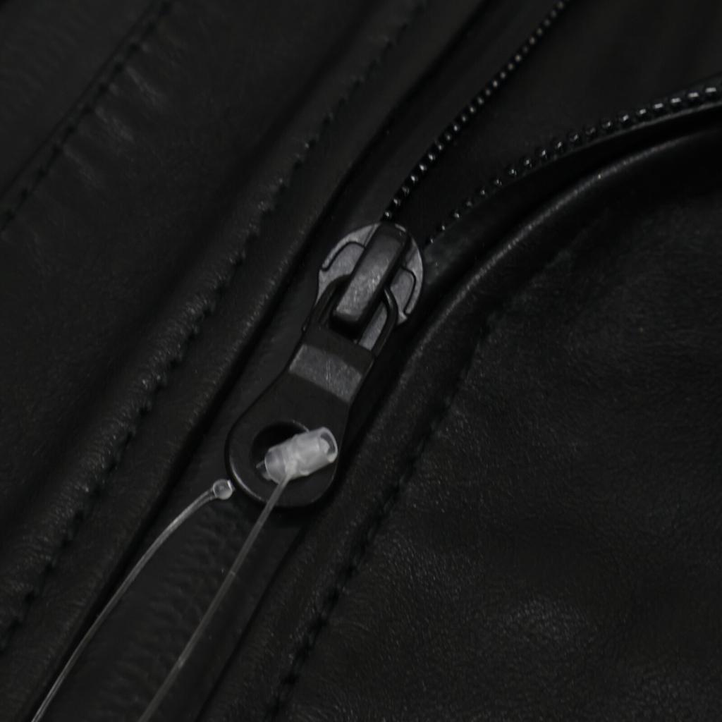 CATHY JANE AKCJ48 New Zealand Sheep Black Double Riders Jacket 2 blackUsed