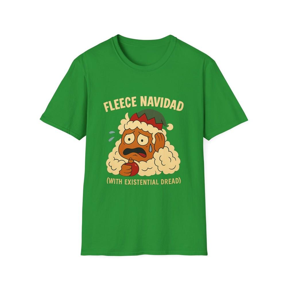 Unisex Softstyle T-Shirt Fleece Navidad Christmas Funny Monster