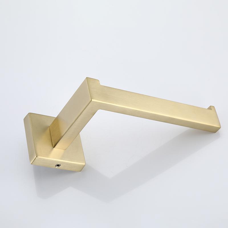 Brushed Gold Bathroom Accessories Set Toilet Brush Holder Toilet Paper Holder Wall Mounted 304 Stainless Steel Bathroom Hardware