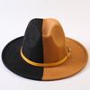 Popular European and American Classic Double-color Wide-brimmed Top Hat Men's and Women's Fashion OL Style Cowboy Hat Jazz Hat