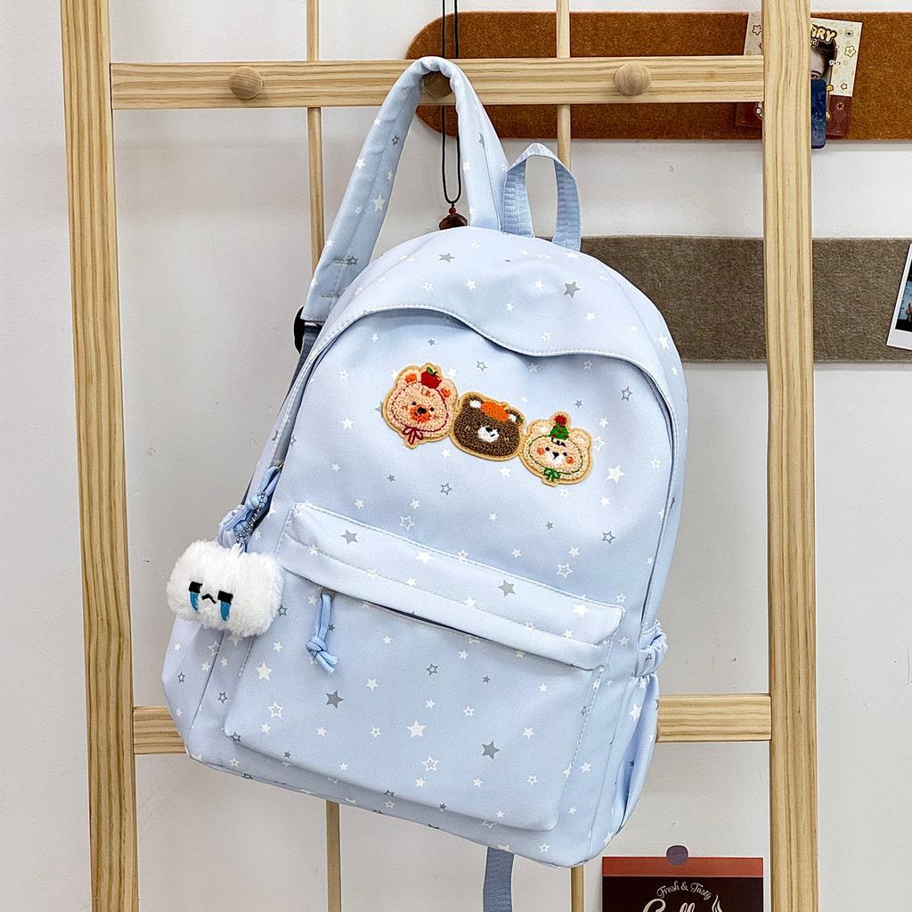 Schoolbag new backpack, primary and secondary school schoolbag, female cartoon, lightweight, high-value, cute dopamine accessories, backpack.