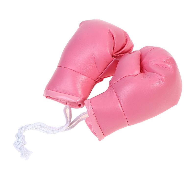 1 Pair Car Boxing Gloves Hanging Ornament Leather Auto Rearview Mirror Pendant DIY Car Accessories Interior Cool Decoration