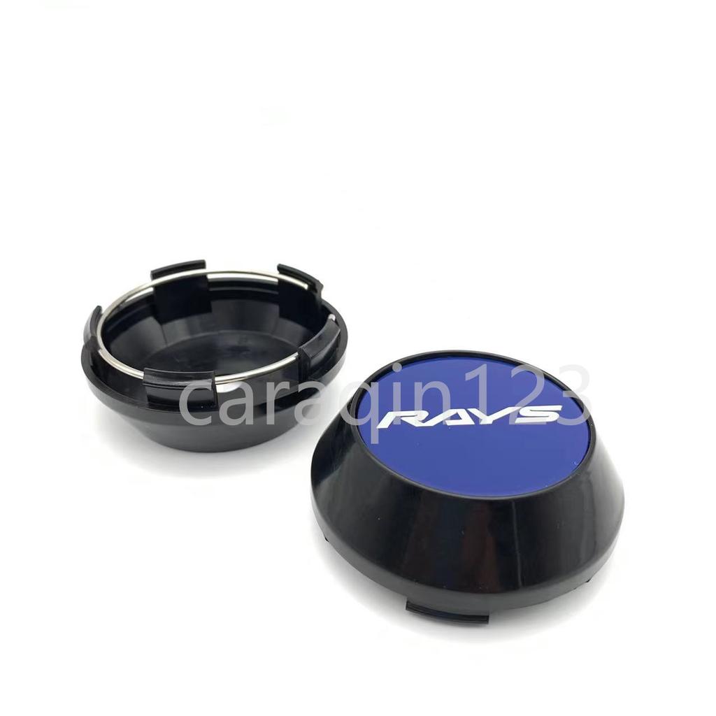 4pcs RAYS 65/60 mm Racing Car Wheel Center Hub Caps Car Emblem Badge Logo Wheel Center Cap label car styling accessories