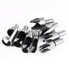 8pcs Straight Wood Plug Cutter High Carbon Steel HSS Drill Bits Chamfer Drill Bits  Woodworking