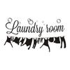 Removable Wall Sticker Waterproof Transferable Clothes Letters Print Decals Laundry Wall Stickers