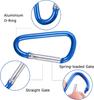 10/50Pcs Carabiner Keychain Alluminum D-ring Buckle Spring Carabiner Snap Hook Clip Keychains Outdoor Camping Daily Use Tool