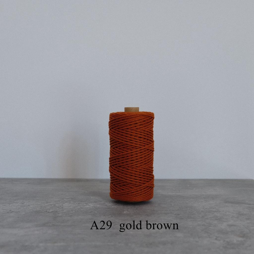 42 Colors 3mm 3-Ply Cotton Cord Pure Cotton 3 Strands Rope Home Tapestry Kids Handmade DIY Macrame Cord