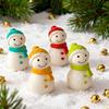 Snowman Plaster Mold White Resin Drip Mold Scented Candle Mold Versatile For Candle Making Christmas Decoration Home Decor