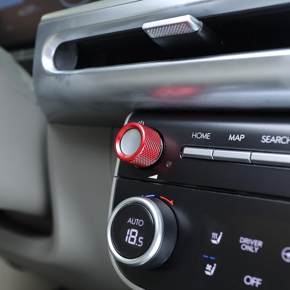 One Pair Aluminum Alloy Sound Key Adjustment Knob Red Blue Black Konb Ring Trim Cover For Hyundai IONIQ 9 Accessories