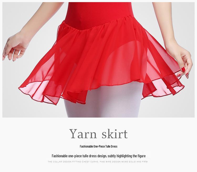 Vestido de Baile para Mujer de Talla Grande: Falda de Tul de Ballet y Maillot para Práctica de Adultos, Exámenes de Arte, Formación de Profesores, Disfraz de Danza China