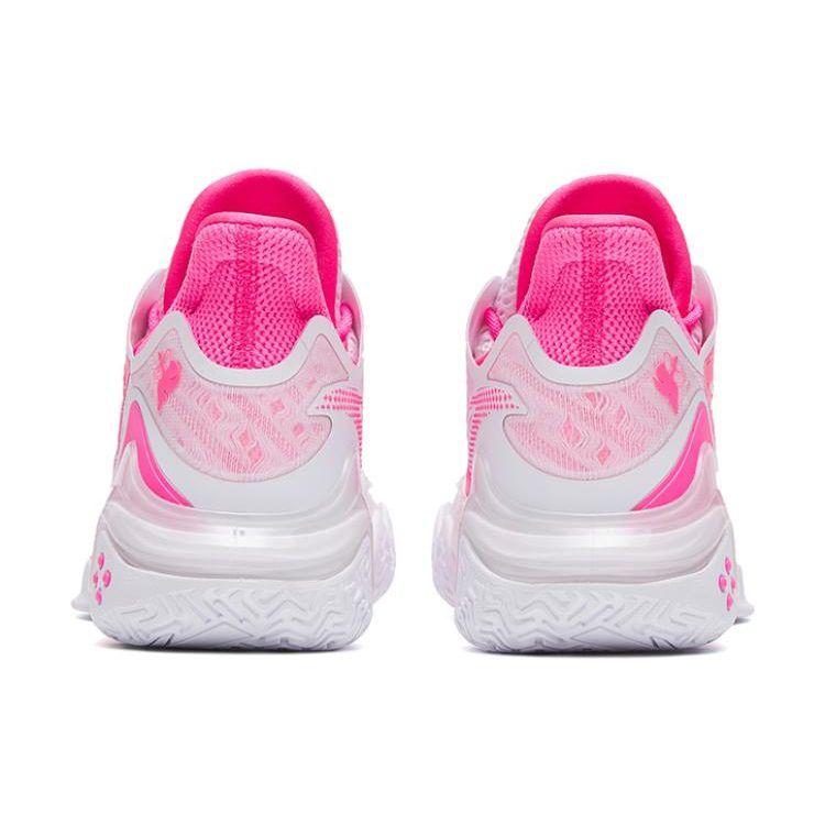 Anta Shock Wave 4 White Phosphor Men Sneakers Pink 112311106-1