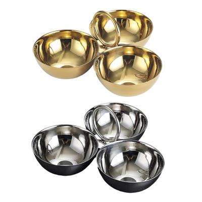 Durable Stainless Steel Three Section Snacks Tray Resistant To Rust and Breakage Ideal for Household and Commercial Use