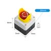 1pc Push Button Switch Self-reset/self-locking 440V 10A Control Box With Button 22mm Push Button Switch Power Tools Spare Parts