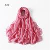 58 Colors Women Candy Color Voile Scarf Plain Solid Pashmina Female Warm Cotton Viscose Scarves Blanket Shawls And Wraps Bufanda
