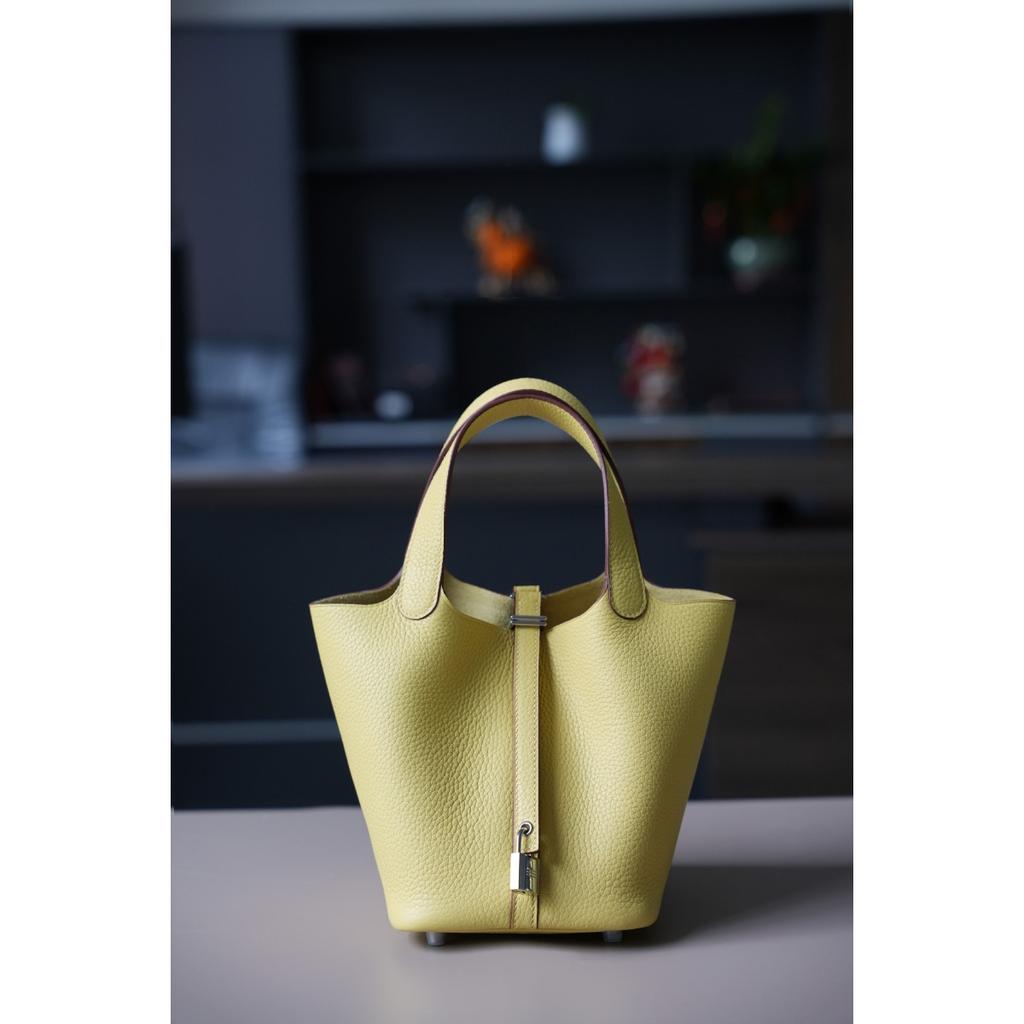 TC First Layer Cowhide Wax Thread Hand-sewn Vegetable Basket All-steel Hardware Brushed Oil Edge Handbag Craftsman Code