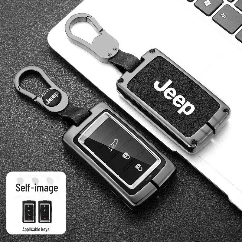 

Металлический чехол для ключа и цепочка для Jeep Grand Cherokee Box
