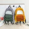 Schoolbag new outdoor light casual contrasting backpack large capacity simple leisure sports female student travel mountaineering bag