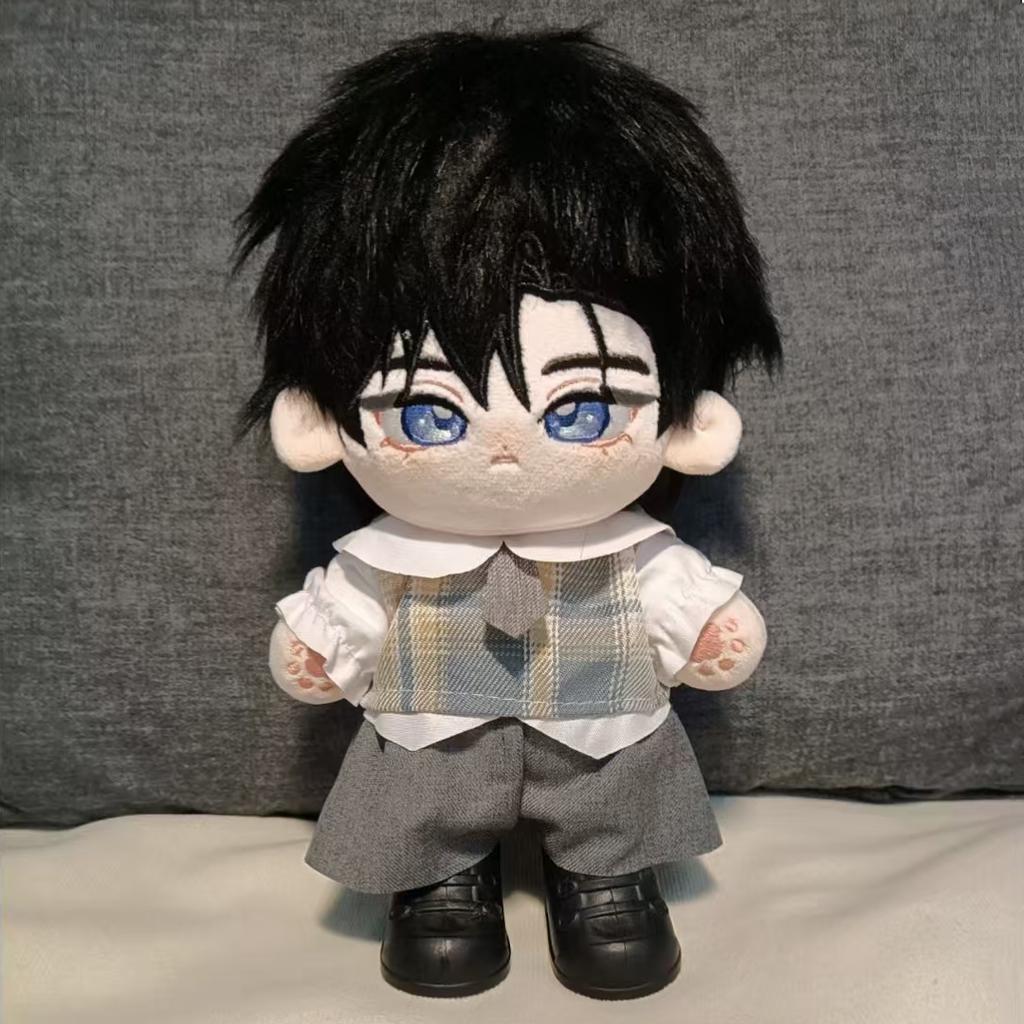 20cm Handsome Style Doll Clothes Set, Neutral Fashion Plush Doll Outfit, Cotton Daily Wear Suit, Handmade Kawaii Gift for Doll F