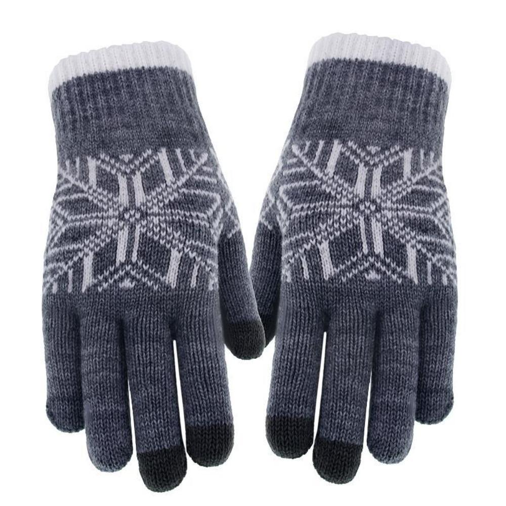Cold Proof Touch Screen Gloves Thickened Knitting Gloves New Warm Mitten  Women Men