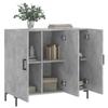 VidaXL Buffet gris béton 90x34x80 cm bois d'ingénierie 828112