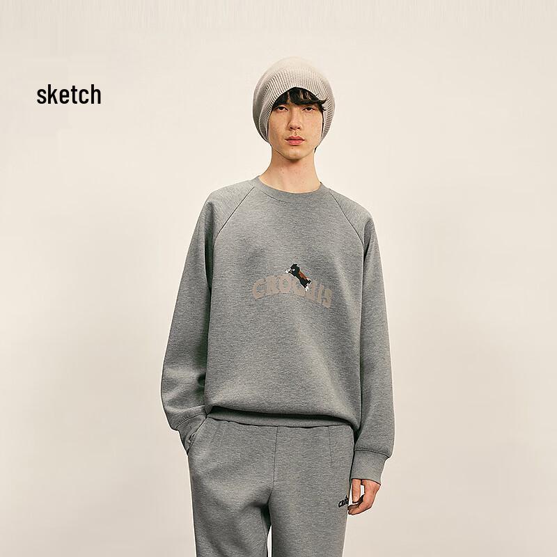 

Мужской пуловер CROQUIS свободного кроя с круглым вырезом M